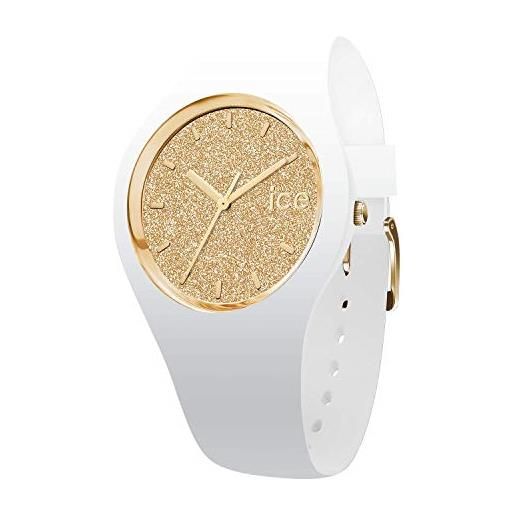 Ice-watch - ice glitter white gold - orologio bianco da donna con cinturino in silicone - 001345 (small)