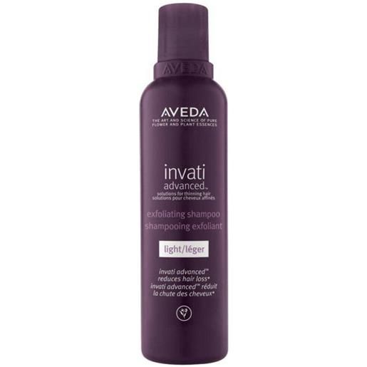 Aveda invati advanced exfoliating shampoo light 200ml - shampoo esfoliante leggero capelli fini cute normale a grassa