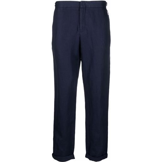 Orlebar Brown pantaloni sartoriali griffon - blu
