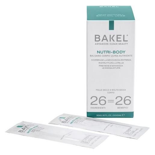 BAKEL Srl bakel nutri-body balsamo corpo ultra-nutriente 30 x 5 ml
