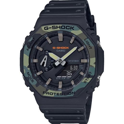G-Shock orologio G-Shock ga-2100su-1aer militare nero e camouflage