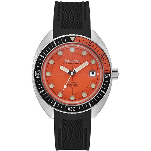 Bulova orologio Bulova 96b350 oceanographer arancio