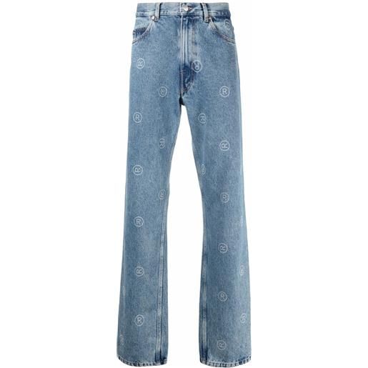 Martine Rose jeans con stampa - blu