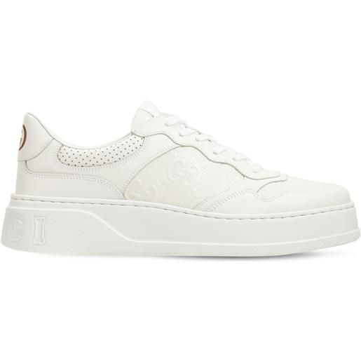 GUCCI sneakers in pelle goffrata gg