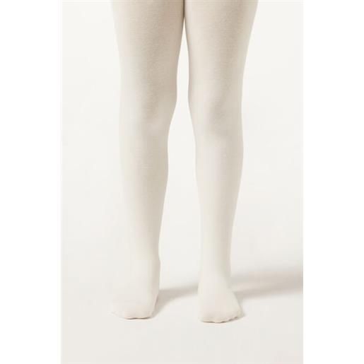 Calzedonia collant in cotone eco coprenti bambina naturale