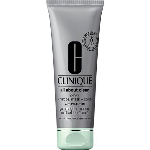 Clinique all about clean 2-in-1 charcoal mask + scrub