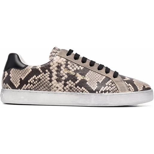 Palm Angels sneakers new tennis con stampa - marrone