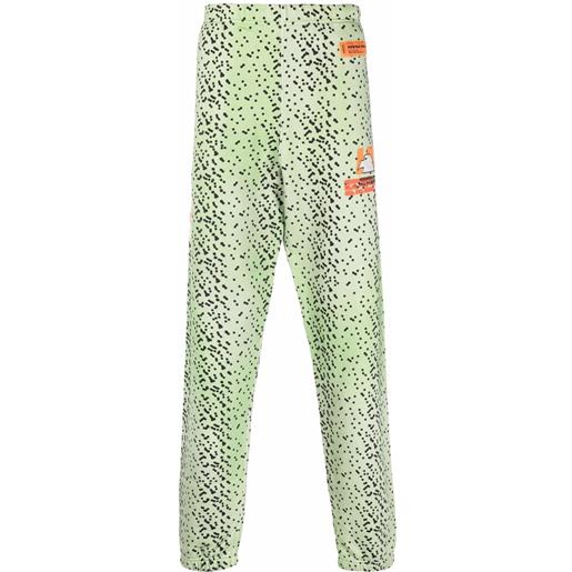 Heron Preston pantaloni sportivi con stampa - verde
