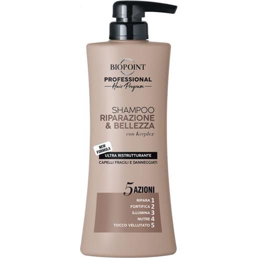 Biopoint professional shampoo riparazione & bellezza 400 ml