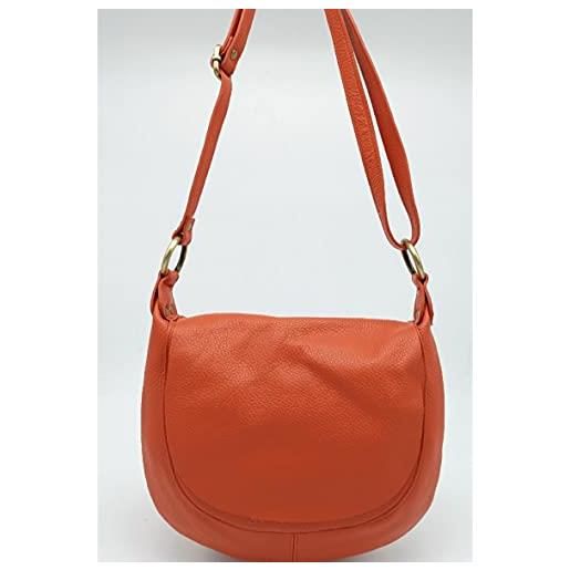 Puccio Pucci trlbc100042, borsa di pelle womens, arancia, 30x24x3 cm