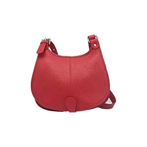 Puccio Pucci trlbc100099, borsa di pelle womens, rosso, 30x23x7 cm