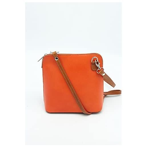 Puccio Pucci trlbc100205, borsa di pelle womens, arancia, 21x15x7 cm