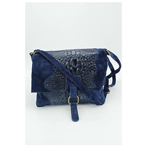 Puccio Pucci trlbc100114, borsa di pelle womens, blu navy, 25x22x3 cm