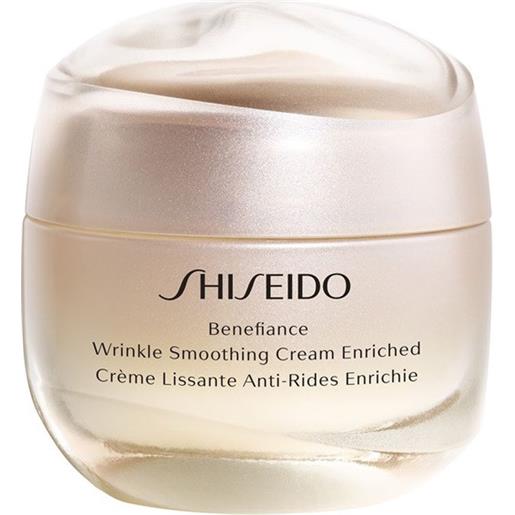Shiseido benefiance wrinkle smoothing cream, enriched 75ml - crema viso per pelle secca