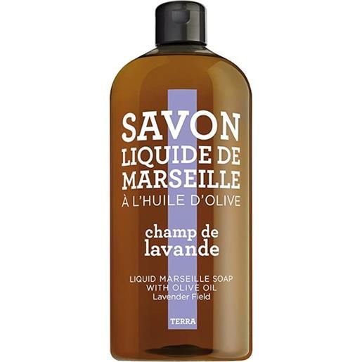 Compagnie de Provence terra - champ de lavande savon liquide de marseille recharge 1000 ml