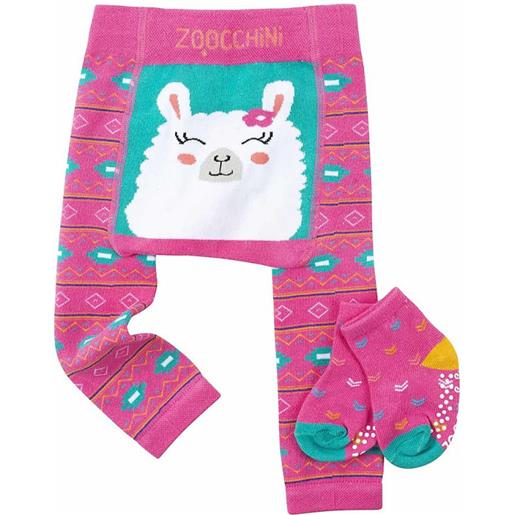 Zoocchini set leggings e calzini antiscivolo - lama 6-12 mesi