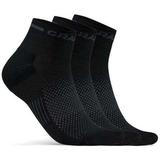 CRAFT abbigliamento calzini craft core dry mid sock 3-pack black