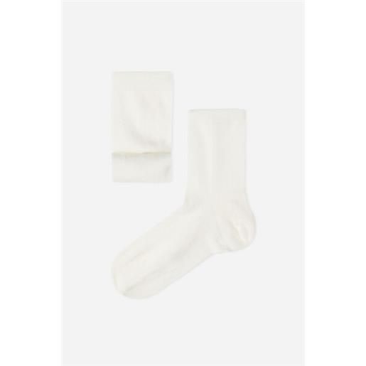 Calzedonia calze corte con cashmere da bambini bianco