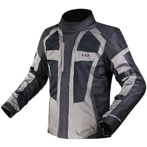Ls2 Textil scout jacket nero, grigio 3xl uomo
