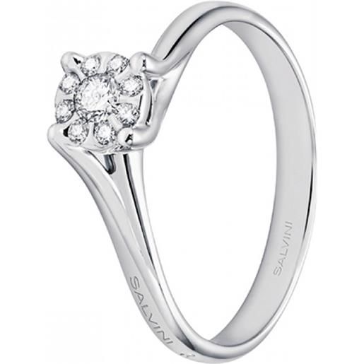 Salvini anello daphe in oro bianco con diamanti