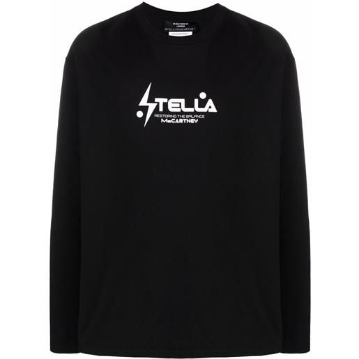 Stella McCartney felpa restoring the balance - nero