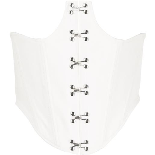 Dion Lee corsetto monospalla - bianco