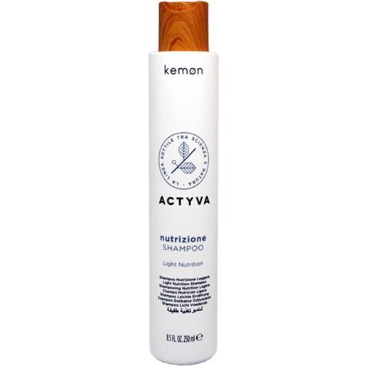 Kemon actyva nutrizione light shampoo 250 ml