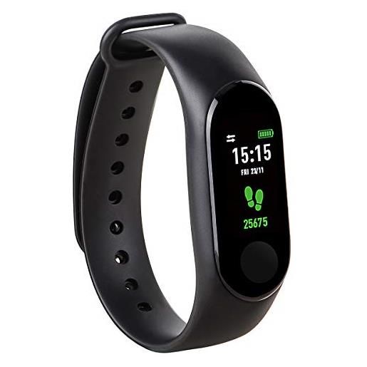 Kounga fit. Pro tonic activity tracker con cardiofrequenzimetro, contapassi, calorie e sonno intelligente band, smart watch. 