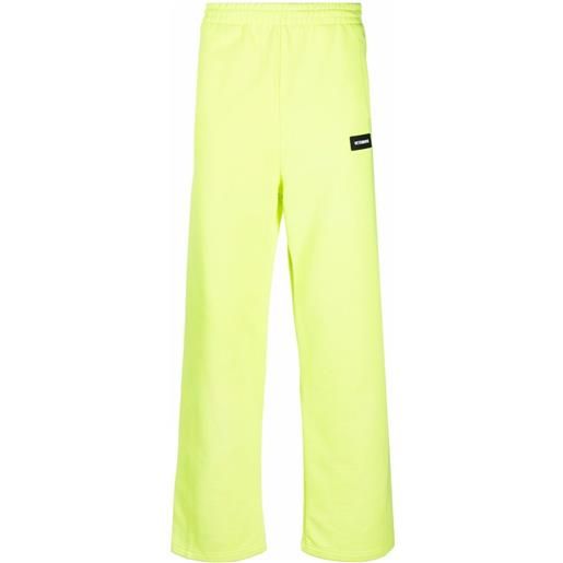 VETEMENTS pantaloni sportivi - giallo