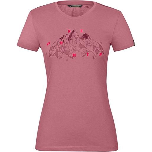 SALEWA trekking abbigliamento donna magliette salewa geometric dry maglietta donna rosa