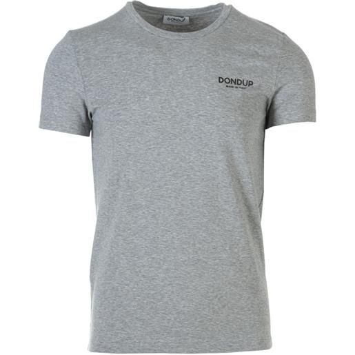 DONDUP | t-shirt logo grigio