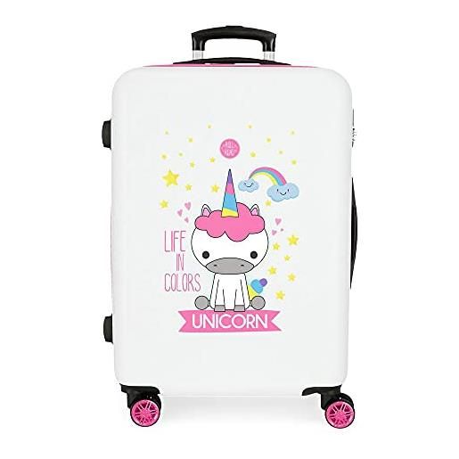 ROLL ROAD little me, bagagli per bambini ragazze, bianco (white), 46x65x23 cms