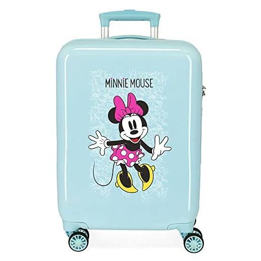 Disney enjoy the day valigia da cabina per bambini, 55 cm, blu (turchese)