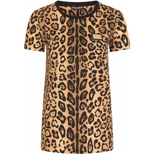 Dolce & Gabbana t-shirt con stampa - marrone