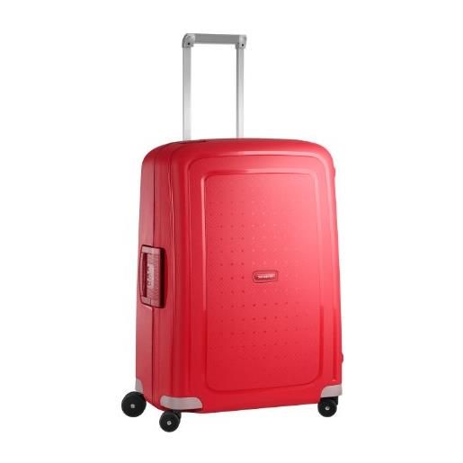 Samsonite s'cure - spinner m valigia a mano, 69 cm, 79 l, rosso (crimson red)