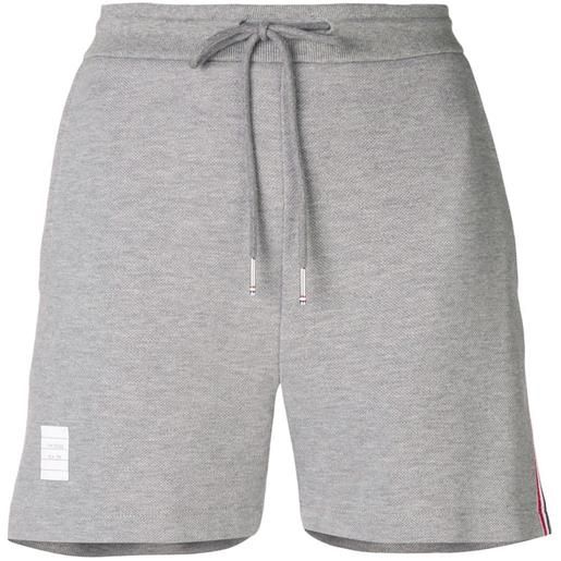 Thom Browne shorts con dettaglio a righe - grigio