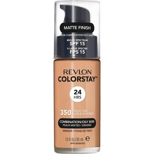 Revlon colorstay makeup for combination/oily skin spf 15 350 - rich tan