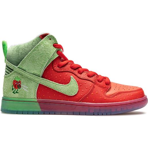 Nike sneakers sb dunk high strawberry cough - rosso