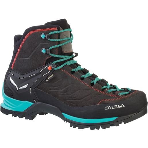 SALEWA trekking scarpe salewa mountain trainer mid gore-tex® scarponi donna nero/azzurro
