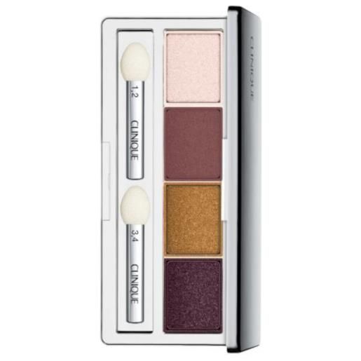 Clinique all about shadow quad - quattro ombretti colore intenso n. 06 pink chocolate