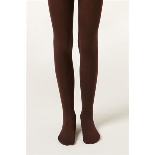 Calzedonia collant in cotone eco coprenti bambina blu