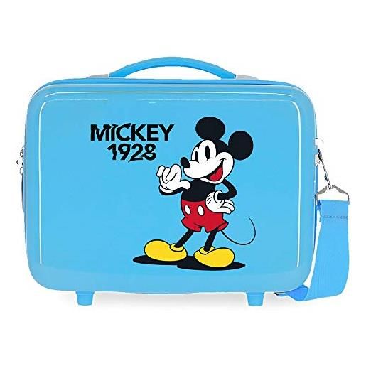 Disney topolino that's easy trousse adattabile blu 29 x 21 x 15 cm rigida abs 9,14 l
