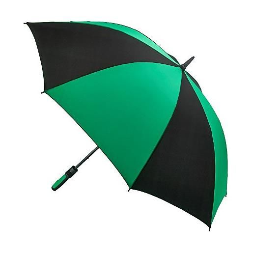 Fulton Fulton cyclone black/green ombrello classico, 100 cm, 1 liters, nero (black/green)