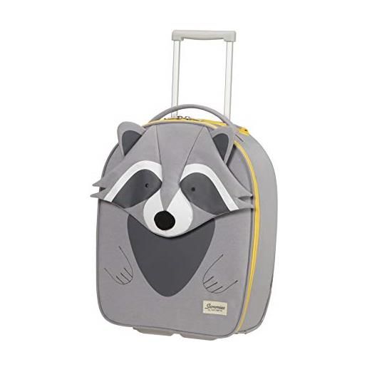 Samsonite happy sammies eco - upright xs bagagli per bambini, 45 cm, 23 l, grigio (raccoon remy)