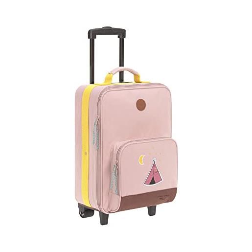 Lässig valigetta da viaggio per bambini con asta telescopica e ruote per bagaglio a mano/trolley per bambini adventure tipi