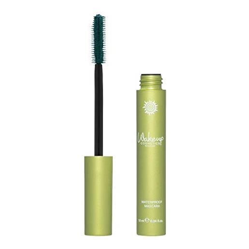 Wakeup Cosmetics Milano wakeup cosmetics - mascara waterproof, arricchito con vitamina e e olio di jojoba, colore verde