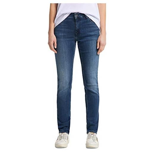 MUSTANG sissy jeans slim, blu (medium middle 502), 46 (taglia produttore: 31/30) donna