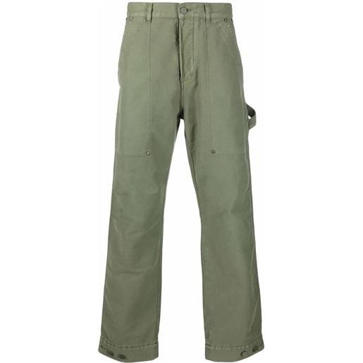 Palm Angels pantaloni con tasca con patta - verde