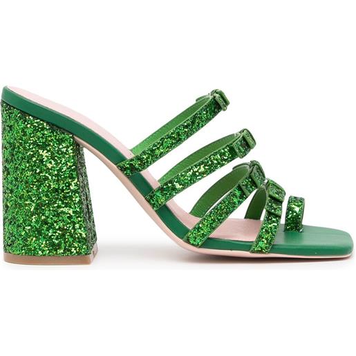 Macgraw sandali dorothy con glitter - verde
