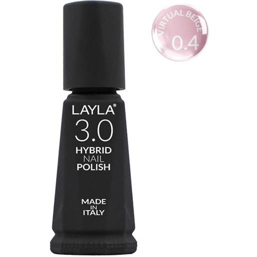 LAYLA 3.0 hybrid nail polish - smalto per unghie n. 0.4 virtual beige